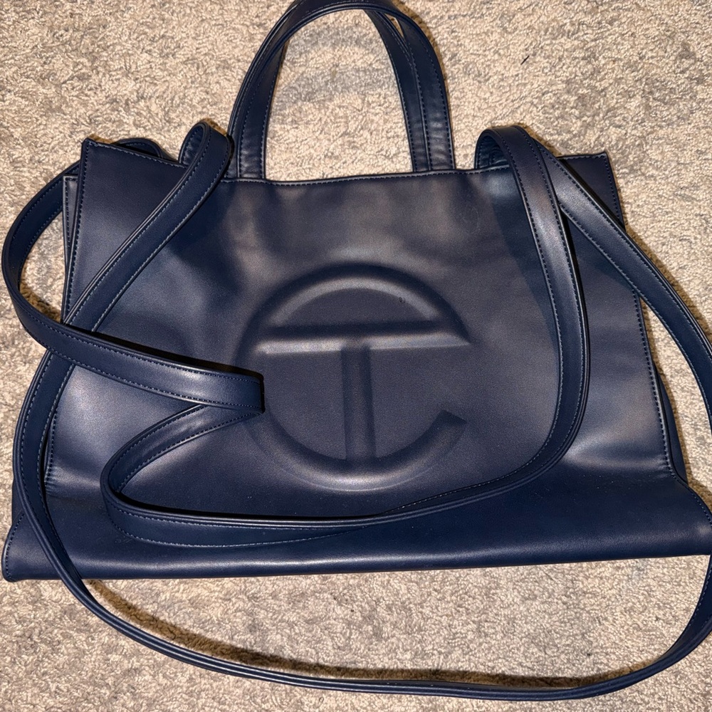 Telfar Navy Large Shopping Bag